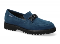 chaussure mephisto mocassins salka bleu cobalt